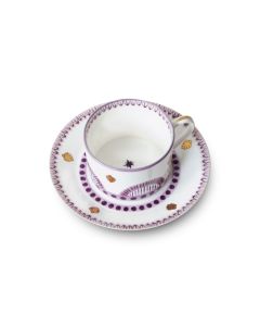 Agra Teacup & Saucer in Green