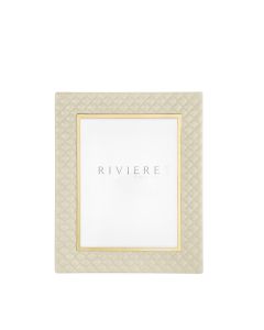 Anita Diamonds Large Leather Frame with Gold Details