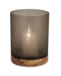 Aran Lantern Large with Walnut Base