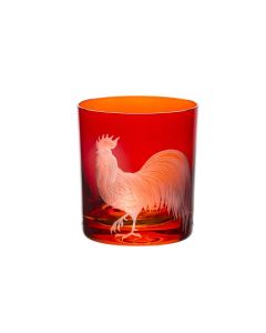 Barnyard Rooster Double Old Fashion