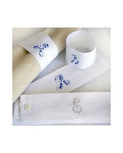 Belgian Linen Monogrammed Napkin Ring