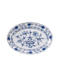 Blue Onion 13" Oval Platter