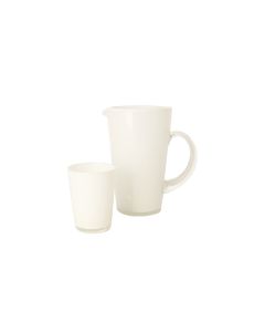 Cased Glass Water Pitcher in Opal