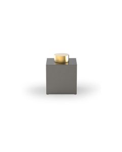 Decor Walther Contempo Square Box + Lid Dark Metal with Matte Gold Details