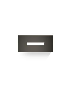 Decor Walther Cube Rectangular Tissue Box Dark Metal