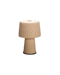 GioBagnara Eolie Rattan Table Lamp Round