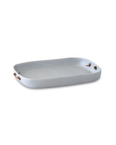 Extra Large Tray With Leather Handles