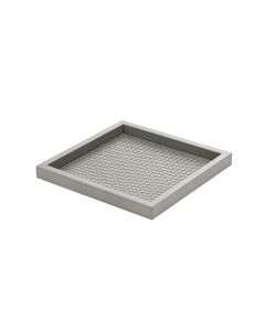 Febe Small Handwoven Square Leather Tray