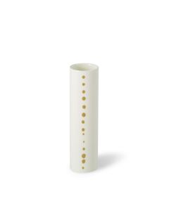 Golden Pearls Cylinder Vase
