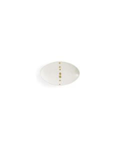Golden Pearls Oval Dish