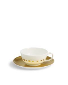 Golden Pearls Teacup & Saucer