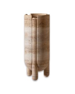 Han Travertine Tall Vase