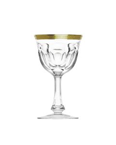 Lady Hamilton Etched & Gilded Band Goblet