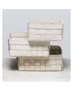 Mondina Square Basket Low Medium + Lid