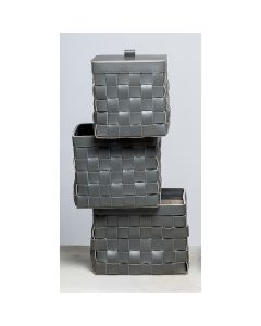 Mondina Square Basket Tall Medium + Lid