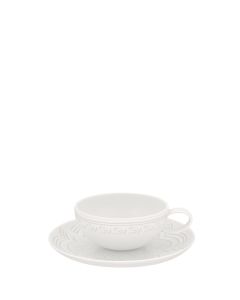 Ornament Coffee/Tea Cup & Saucer "D"