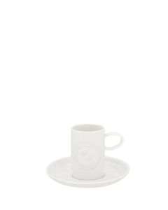 Ornament Espresso Cup & Saucer "F"