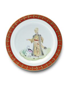 Ottomane Charger Man with Flamingo