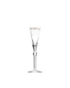 Paula Gold Rim Champagne Flute