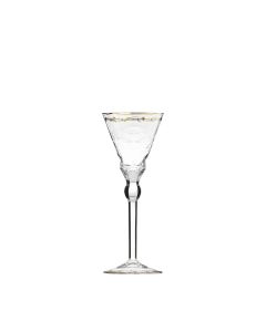 Paula Gold Rim Goblet