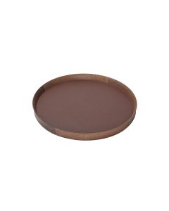 GioBagnara x Poltrona Frau Round Leather Tray Medium