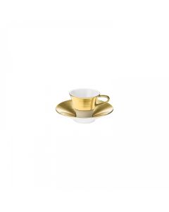Polite Gold Espresso Cup and Saucer