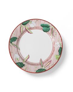 Potager Red Dessert Plate