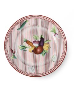 Potager Red Dinner Plate