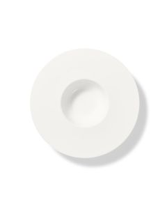 Pure White Wide Rim Deep Plate