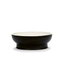 Ra Bowl, Black/Off White, 28cm