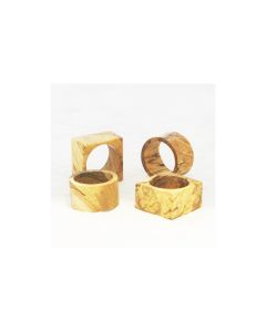 Round Spaulted Maple Napkin Ring