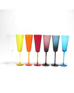 Set of 6 Gigolo Colored Flutes