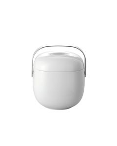 Suomi White Covered Vegetable with Handle