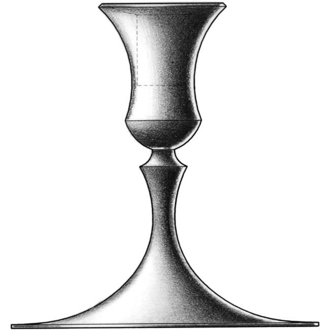 Biedermeier Candlestick 0201