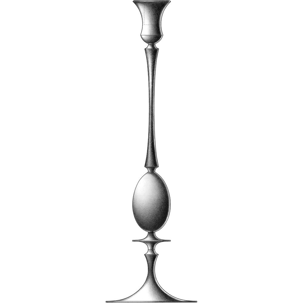 Biedermeier Candlestick 0212