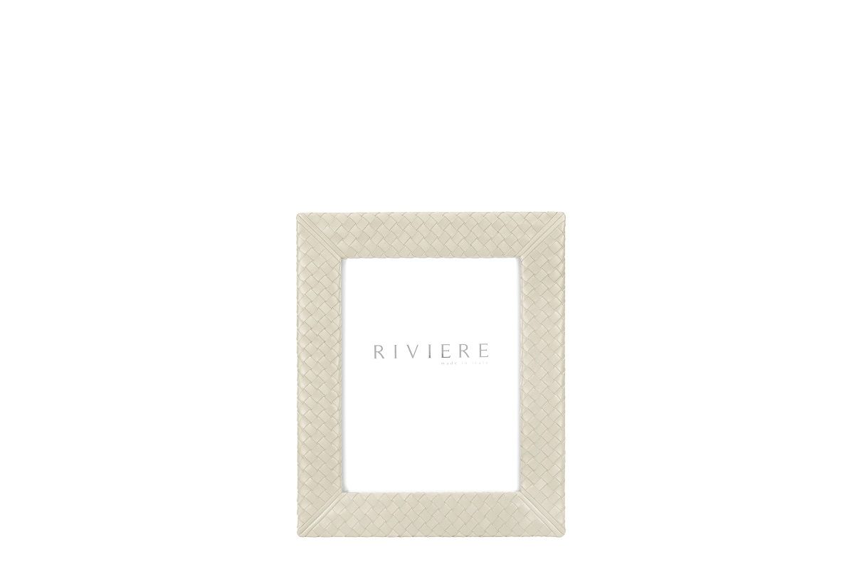 Nora Large Handwoven Leather Picture Frame