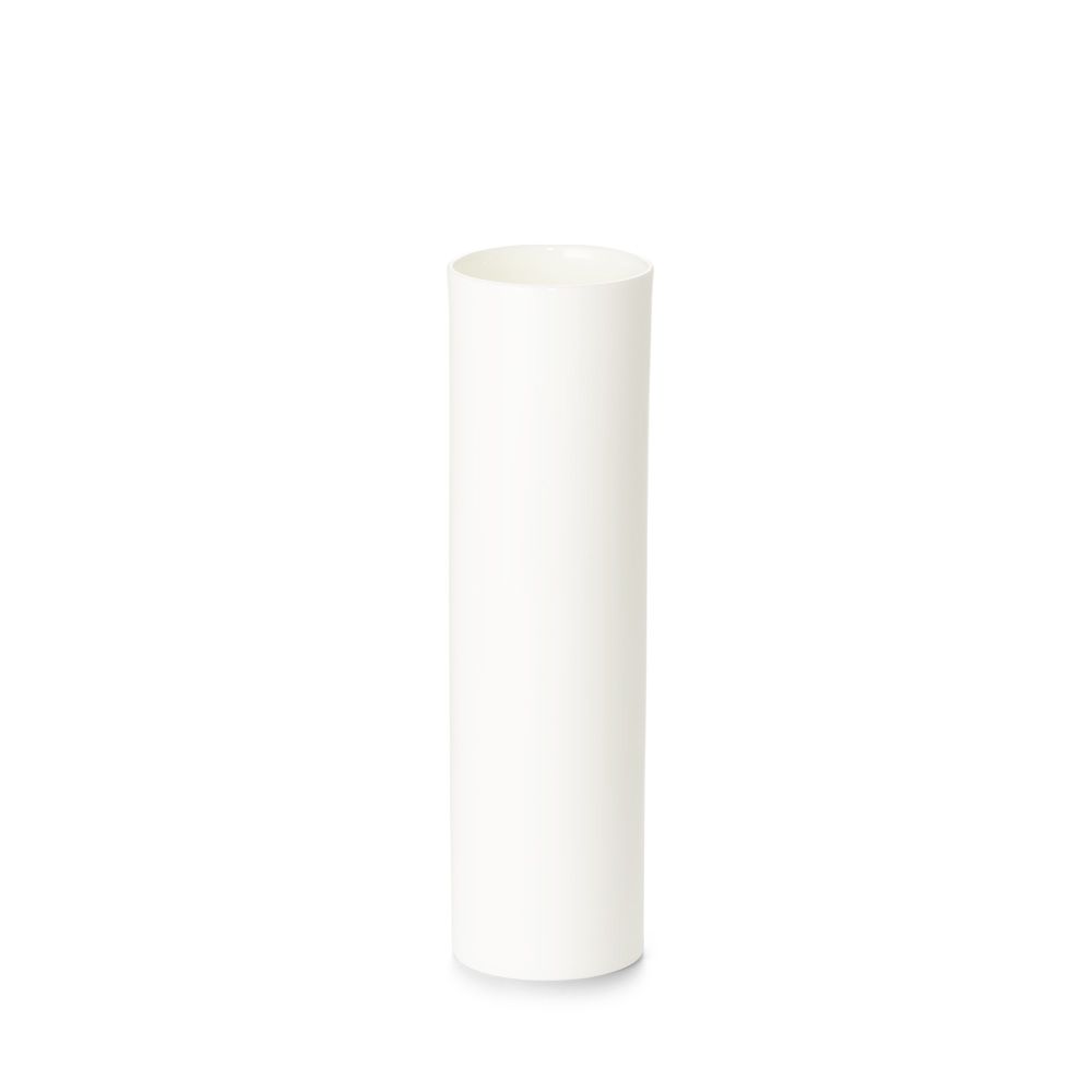 Pure White Cylindrical Vase