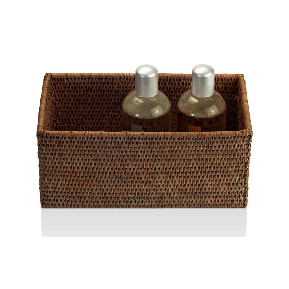 Decor Walther Rattan Rectangular Basket Dark