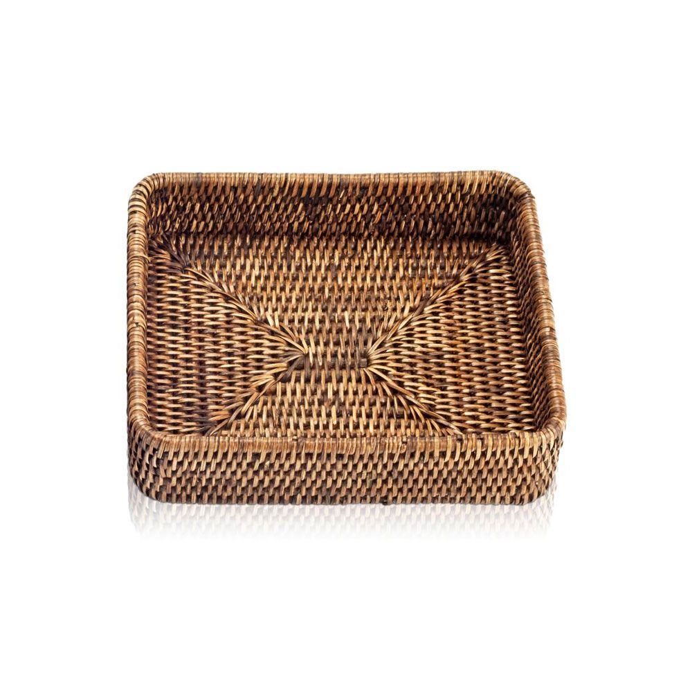 Decor Walther Rattan Tray Dark